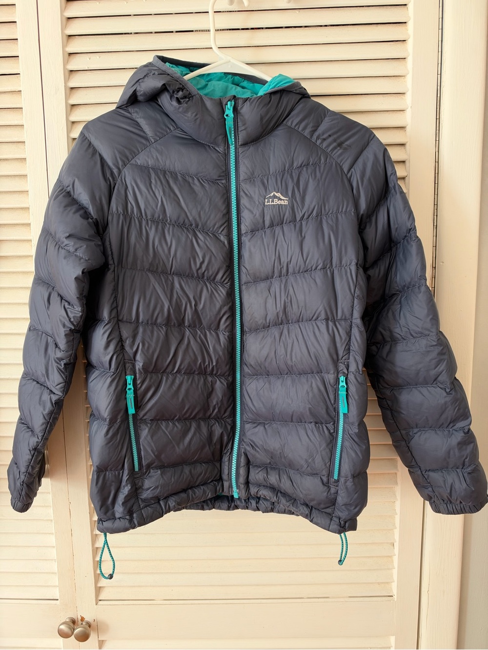 L.L. Bean Kids Hooded Down Puffer Jacket size L/ XL